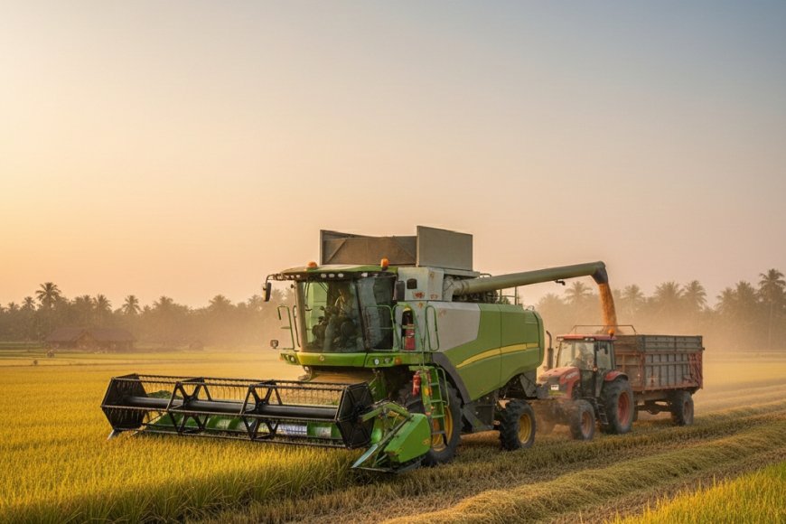 ধান কাটার মেশিন